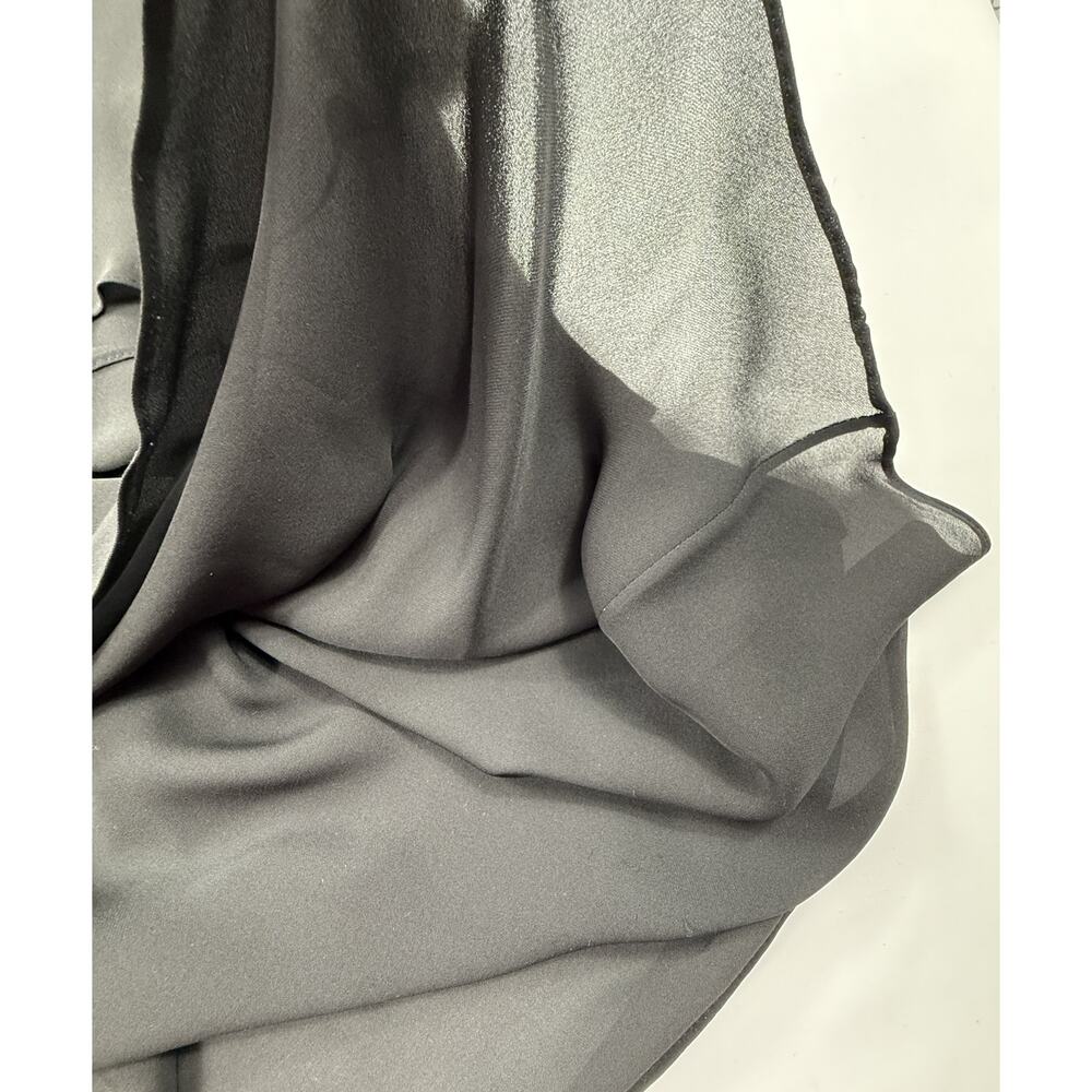 St. John Evening by Marie Gray, VTG Black Layered Silk Chiffon Dress Sz 2 - Picture 6 of 10